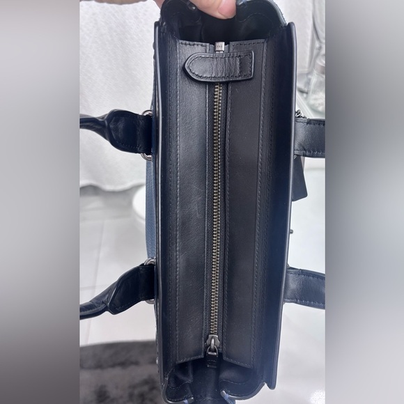 Coach French Blue leather & suade swagger  Bag - Picture 7 of 9